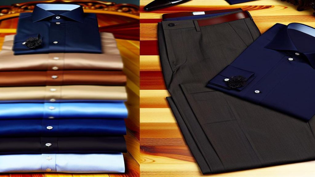 Jak dobrać spodnie do granatowej koszuli?